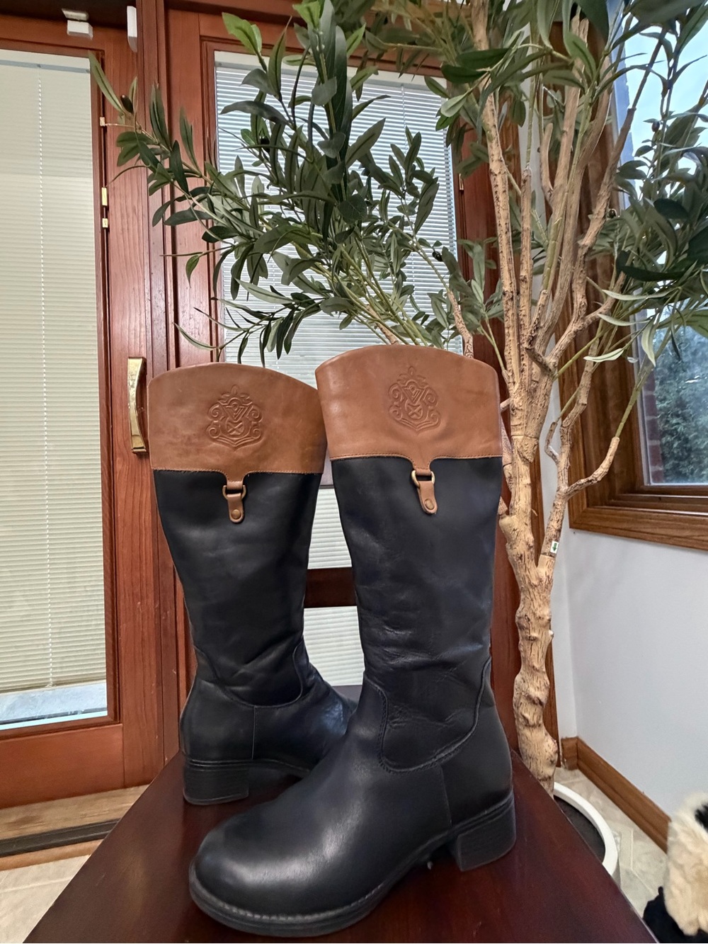 Franco Sarto Leather equestrian Riding Boots women 9